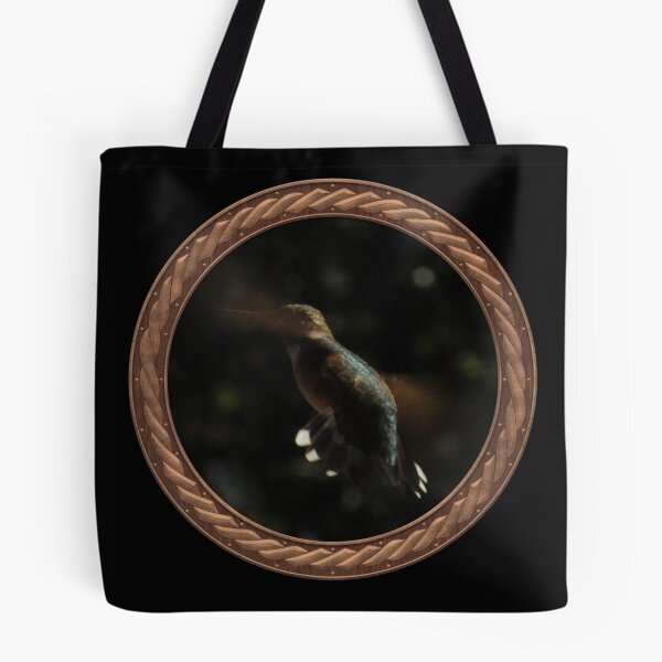 Item preview, Ruby-Throated Hummingbird Photography in Celtic Circle Frame 2 designed and sold by Swabcraft.