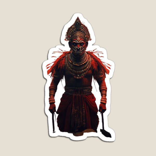 Item preview, theyyam in forest cinematic folklore 8k designed and sold by Richstd.