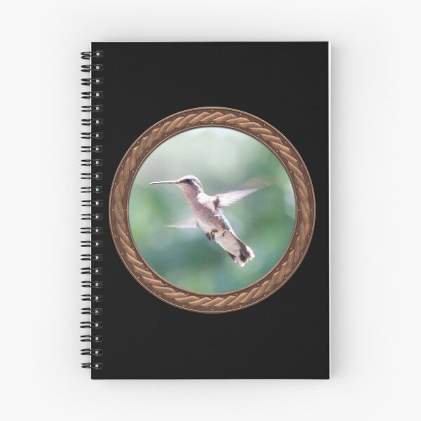 Item preview, Ruby-Throated Hummingbird Photography in Celtic Circle Frame 4 designed and sold by Swabcraft.