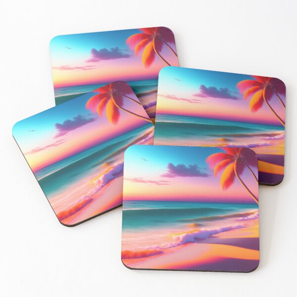 Item preview, Beach Landscape Ai Art designed and sold by typoinspired.
