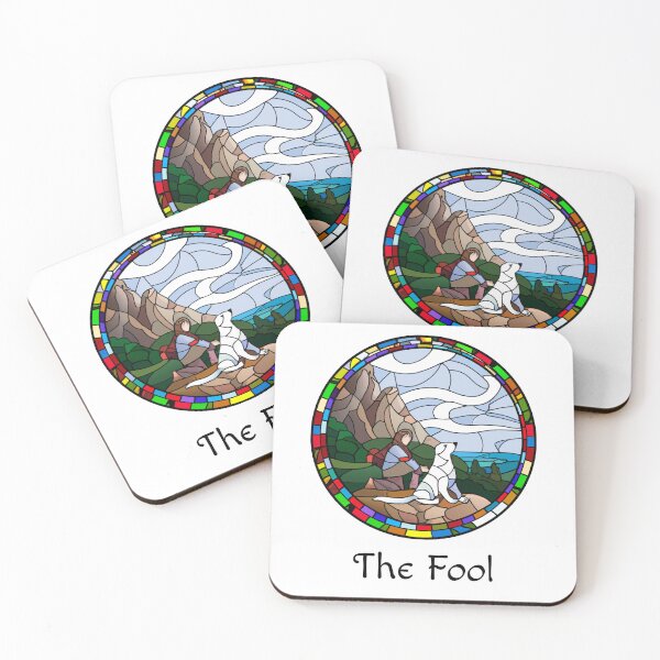 Item preview, Major Arcana The Fool - Stained Glass Design for T-shirt, stickers and other accessories designed and sold by Pixel Waite.