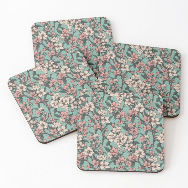 Item preview, Pink and White Japanese Cherry Blossoms Sakura Pattern  designed and sold by StudioTokyo.
