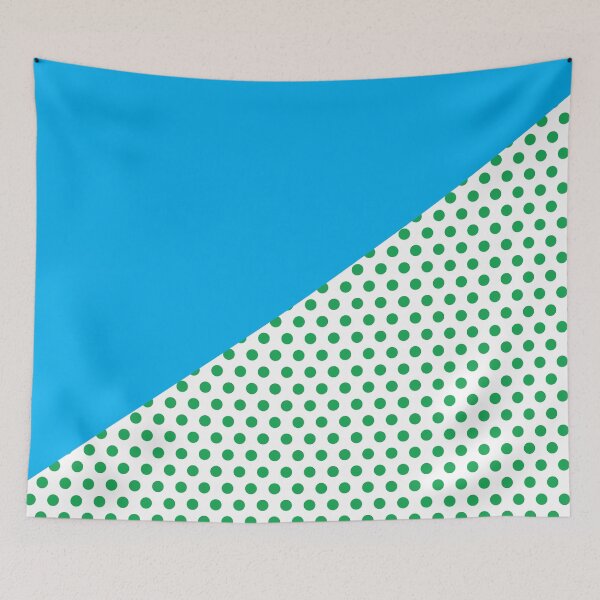 Item preview, Triangle and Polka Dots | Mixed Patterns | Blue and Green designed and sold by rsty11.