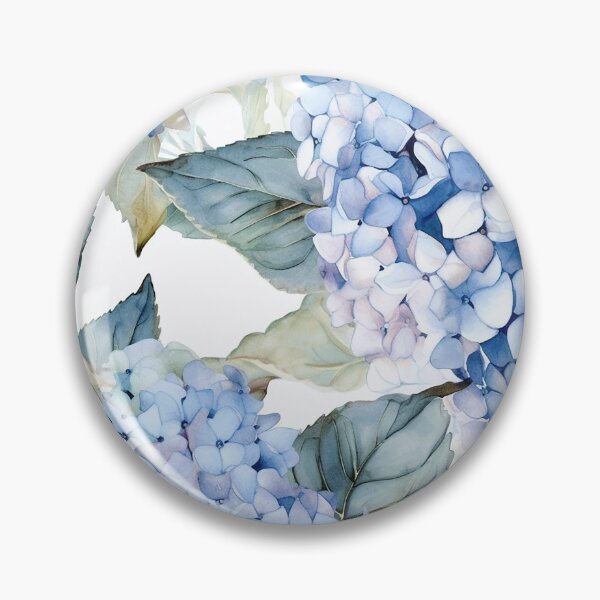 Item preview, Blue Hydrangea Watercolor Floral Patterns designed and sold by PatternPlayAU.