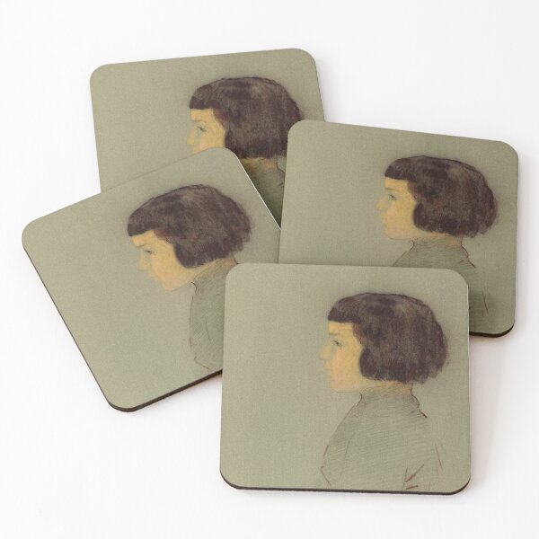 Item preview, Young Woman in Profile (1910) by Odilon Redon designed and sold by BossyCatHome.