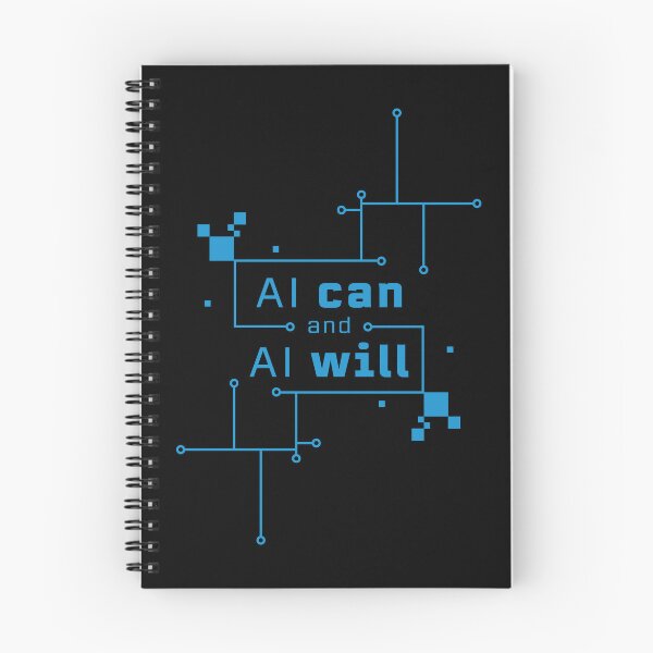 Item preview, AI Can and AI Will Circuit Blue designed and sold by iamKaye.