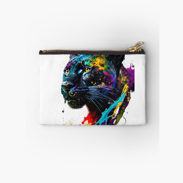 Item preview, Black panther in bright paint designed and sold by FlemmyFlem.