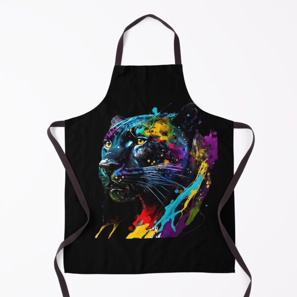 Item preview, Black panther in bright paint designed and sold by FlemmyFlem.