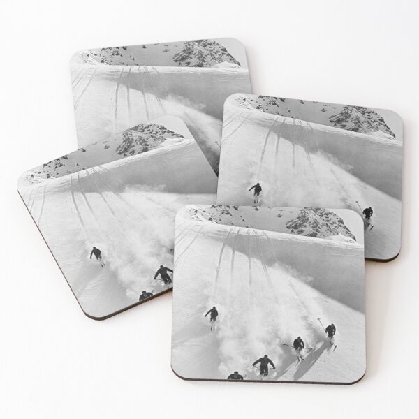 Item preview, Vintage downhill race in the swiss alps  designed and sold by blockjames.