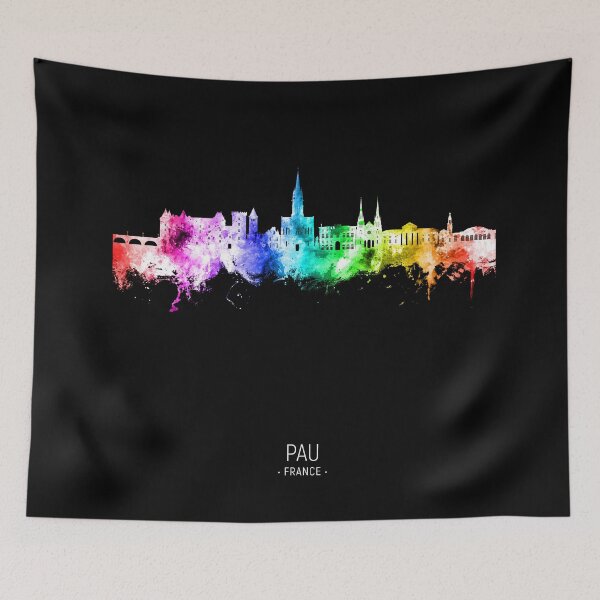 Item preview, Pau France Skyline designed and sold by ArtPrints.