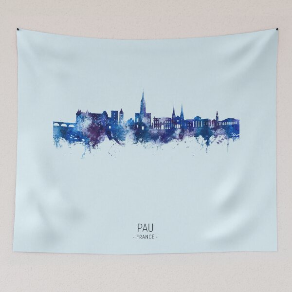 Item preview, Pau France Skyline designed and sold by ArtPrints.