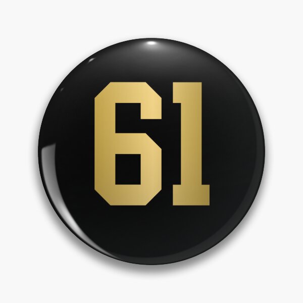 Item preview, Golden Number 61 - Sports Numbers  designed and sold by NECHSTORE.