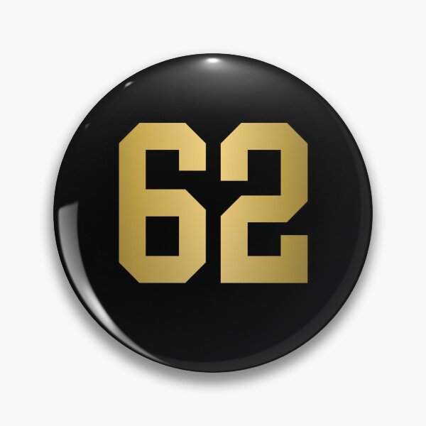 Item preview, Golden Number 62 - Sports Numbers  designed and sold by NECHSTORE.