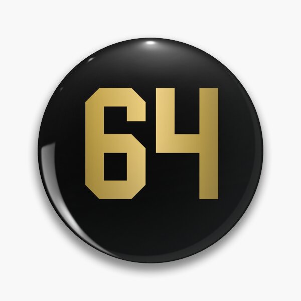 Item preview, Golden Number 64 - Sports Numbers  designed and sold by NECHSTORE.