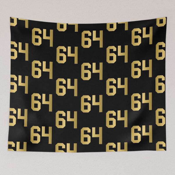 Item preview, Golden Number 64 - Sports Numbers  designed and sold by NECHSTORE.