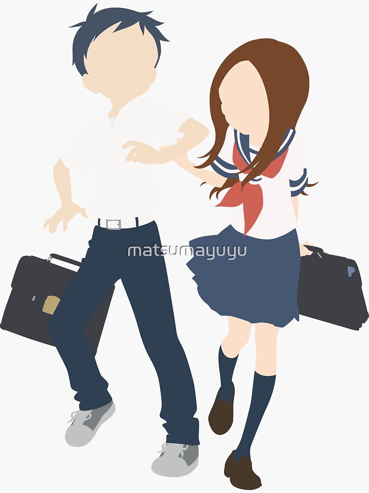 Karakai Jouzu no Takagi-san Sticker for Sale by matsumayuyu