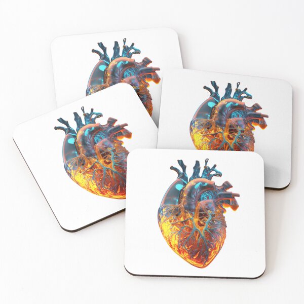 Item preview, bog hyper-realistic human heart made of fire atria and ice venturi designed and sold by Richstd.