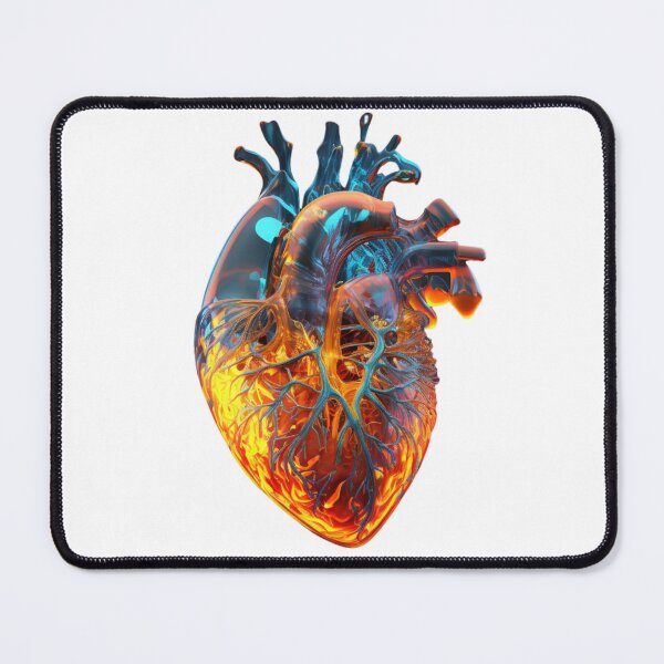 Item preview, bog hyper-realistic human heart made of fire atria and ice venturi designed and sold by Richstd.