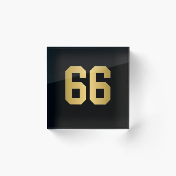 Golden Number 66 - Sports Numbers 