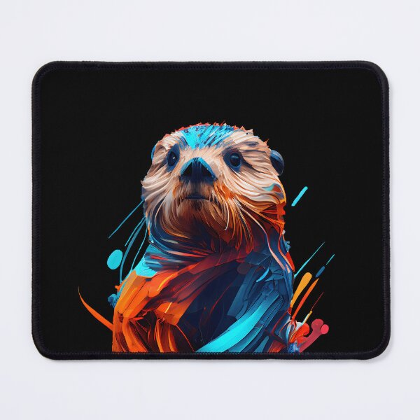Item preview, Abstract Sea Otter Art: A Colorful Twist on Wildlife Imagery designed and sold by FiveIntentions.
