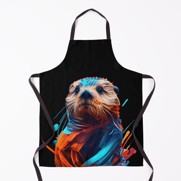 Item preview, Abstract Sea Otter Art: A Colorful Twist on Wildlife Imagery designed and sold by FiveIntentions.