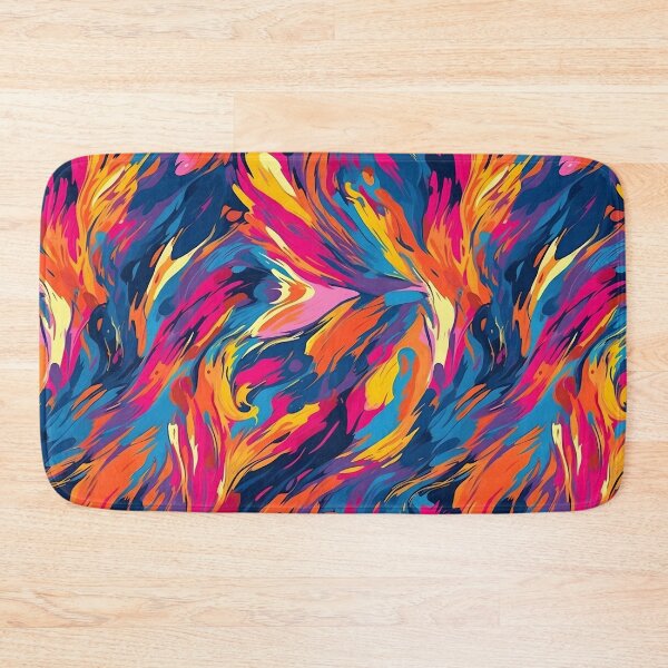 Item preview, Vibrant abstract art tiling pattern designed and sold by paulstamp.