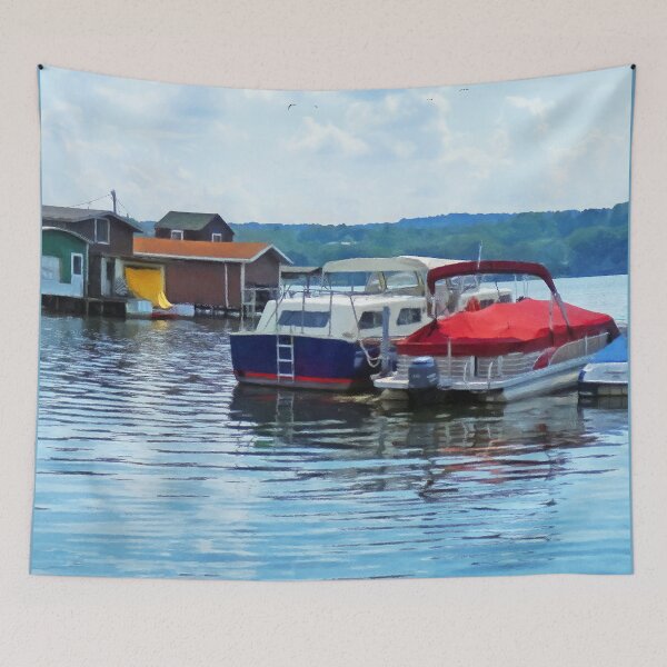 Item preview, Canandaigua Fishing Shacks designed and sold by Susan Savad.