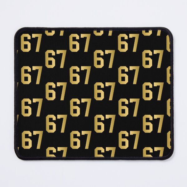 Item preview, Golden Number 67 - Sports Numbers designed and sold by NECHSTORE.