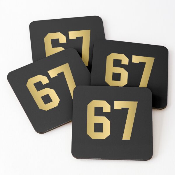 Item preview, Golden Number 67 - Sports Numbers  designed and sold by NECHSTORE.