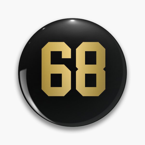 Item preview, Golden Number 68 - Sports Numbers  designed and sold by NECHSTORE.