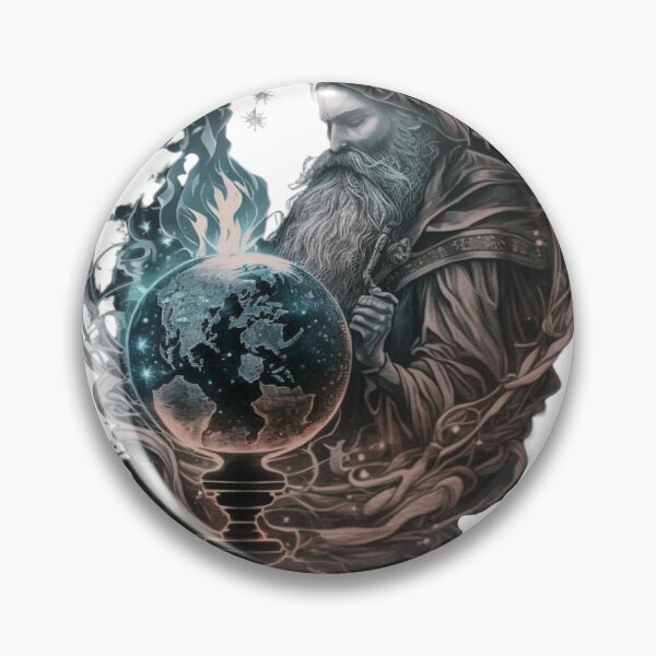 Item preview, wizard holding a globe designed and sold by Richstd.