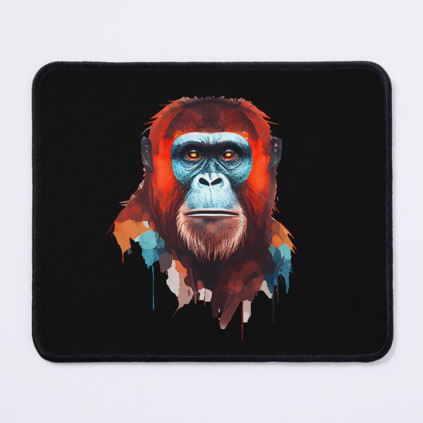 Item preview, Abstract Orangutan Art: A Colorful Twist on Wildlife Imagery designed and sold by FiveIntentions.