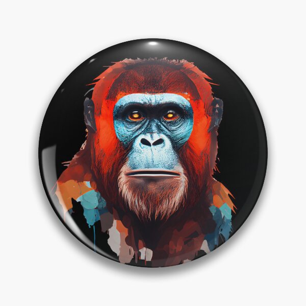 Item preview, Abstract Orangutan Art: A Colorful Twist on Wildlife Imagery designed and sold by FiveIntentions.