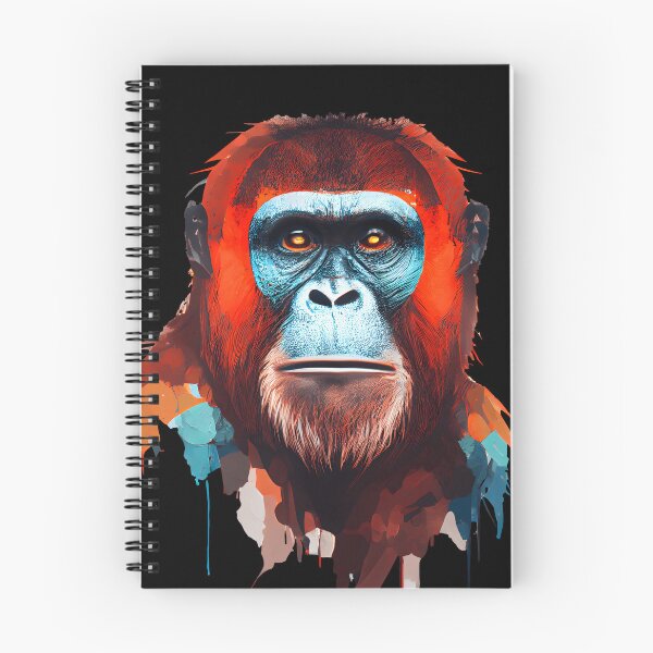 Item preview, Abstract Orangutan Art: A Colorful Twist on Wildlife Imagery designed and sold by FiveIntentions.