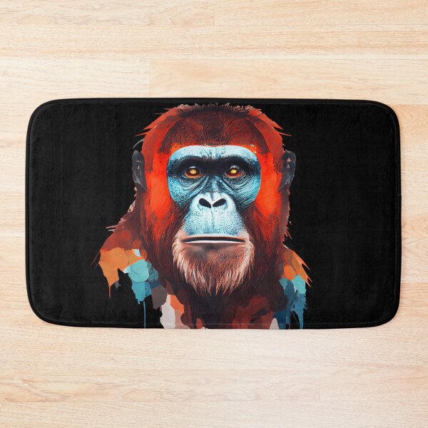 Item preview, Abstract Orangutan Art: A Colorful Twist on Wildlife Imagery designed and sold by FiveIntentions.