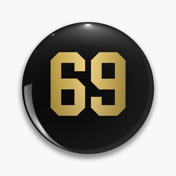 Item preview, Golden Number 69 - Sports Numbers  designed and sold by NECHSTORE.