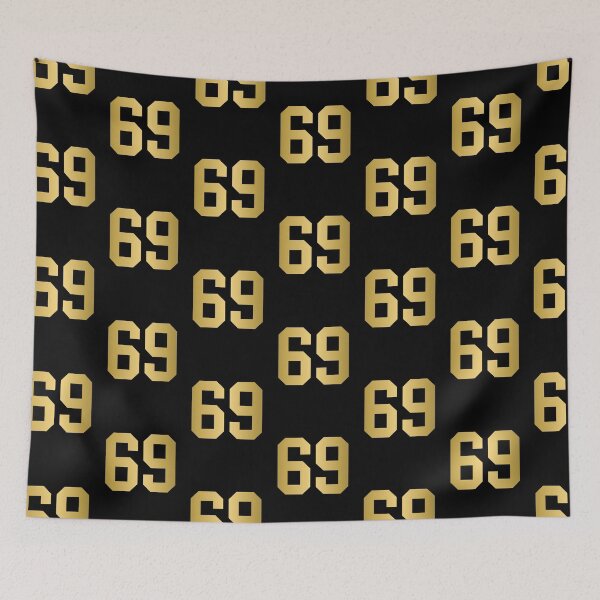 Item preview, Golden Number 69 - Sports Numbers  designed and sold by NECHSTORE.