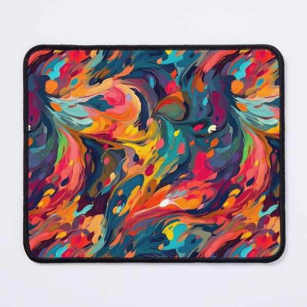 Item preview, Vibrant abstract art tiling pattern designed and sold by paulstamp.