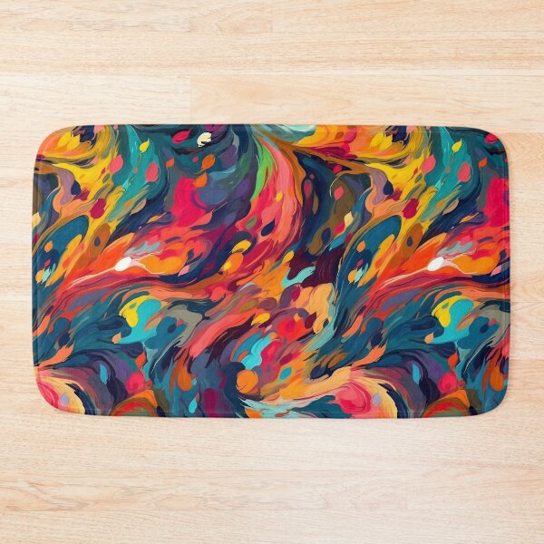 Item preview, Vibrant abstract art tiling pattern designed and sold by paulstamp.