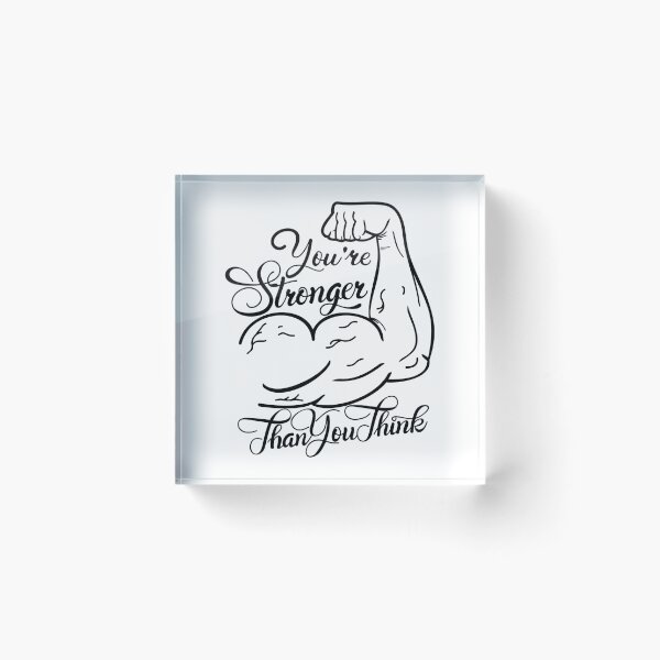 Item preview, You are stronger than you think, Motivational Quote designed and sold by graphic-genie.