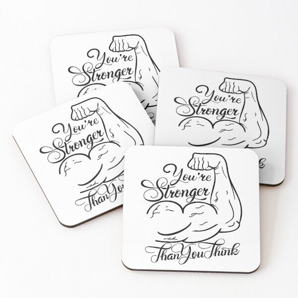 Item preview, You are stronger than you think, Motivational Quote designed and sold by graphic-genie.