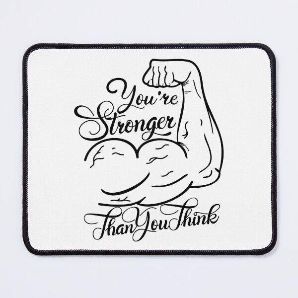 Item preview, You are stronger than you think, Motivational Quote designed and sold by graphic-genie.