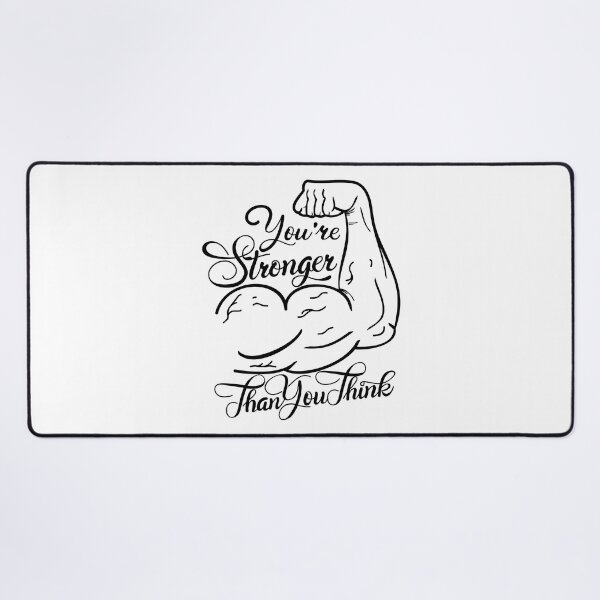 Item preview, You are stronger than you think, Motivational Quote designed and sold by graphic-genie.