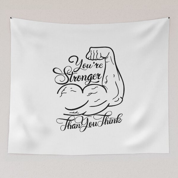 Item preview, You are stronger than you think, Motivational Quote designed and sold by graphic-genie.