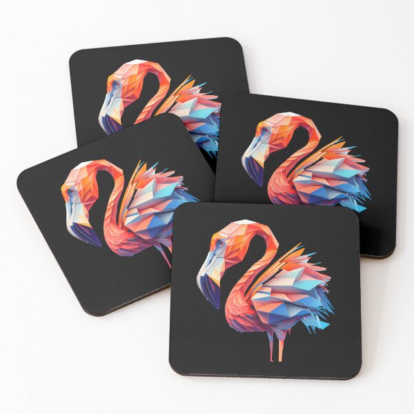 Item preview, Abstract Flamingo Art: A Colorful Twist on Wildlife  designed and sold by FiveIntentions.