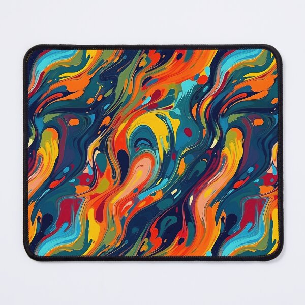 Item preview, Vibrant abstract art tiling pattern designed and sold by paulstamp.