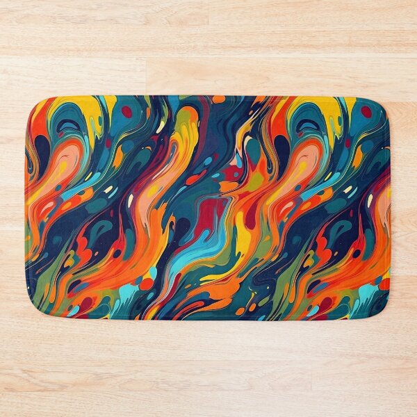 Item preview, Vibrant abstract art tiling pattern designed and sold by paulstamp.