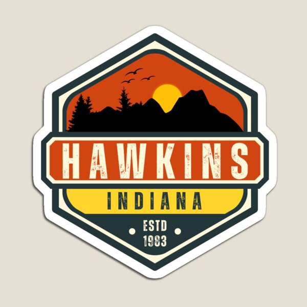 Aperçu de l'œuvre Hawkins Indiana Stranger Things 1983 créée et vendue par patricke116.