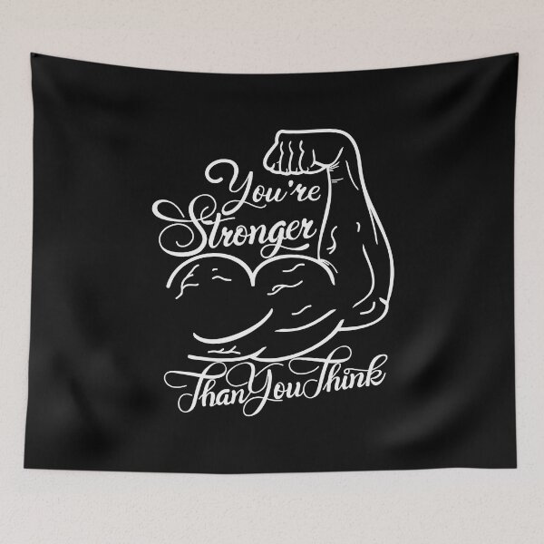 Item preview, You are stronger than you think, Motivational Quote designed and sold by graphic-genie.