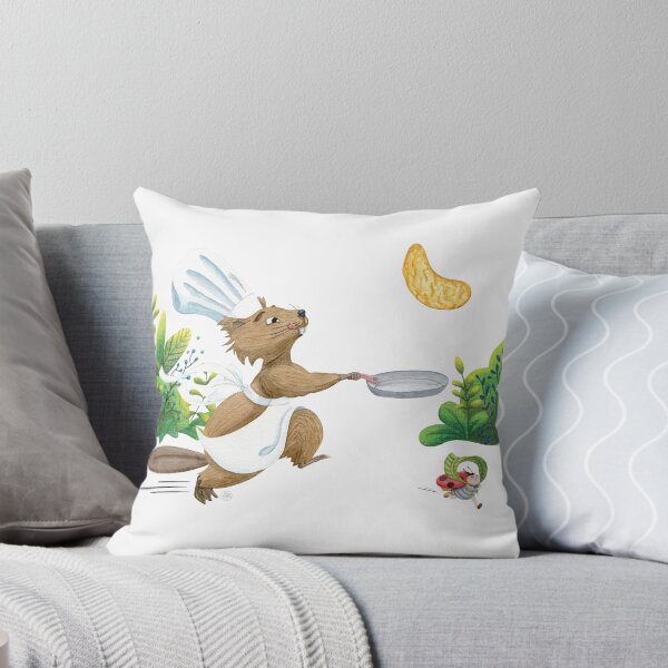 Item preview, beaver making pancakes designed and sold by Iris Créa.